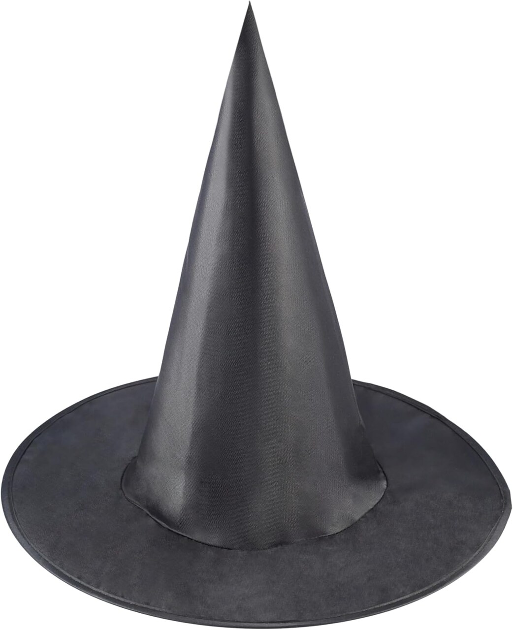 4E's Novelty Black Witch Hat – Adult & Kids Costume Accessory, Oxford Fabric, 14" Tall Pointed Hat for Halloween, Wizard, Gothic, Cosplay, Party, Hanging Floating Witch Hat Decor, Indoor & Outdoor Use